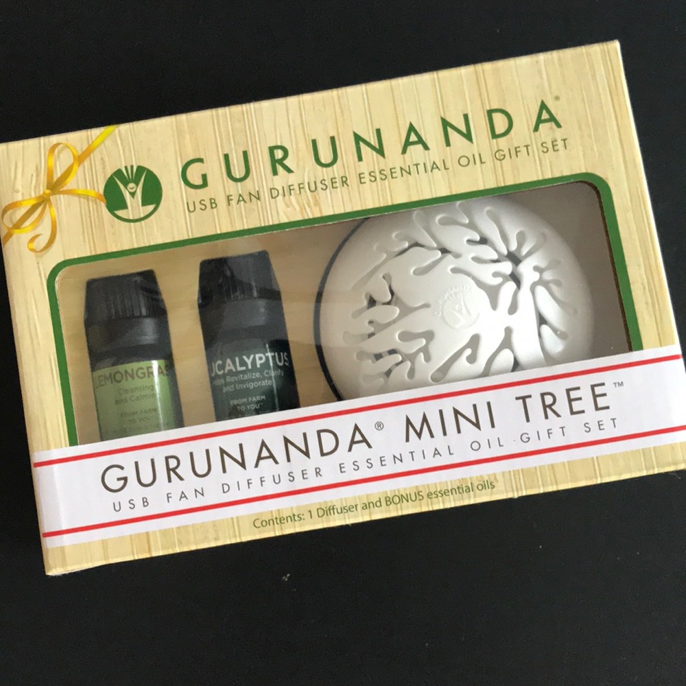 New USB Fan Oil Diffuser w/Eucalyptus & Lemongrass